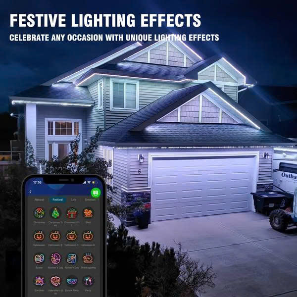 Smart Rainbow LED Outdoor Lights Pro
