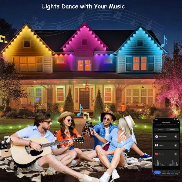 Smart Rainbow LED Outdoor Lights Pro