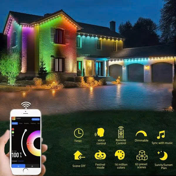 Smart Rainbow LED Outdoor Lights Pro